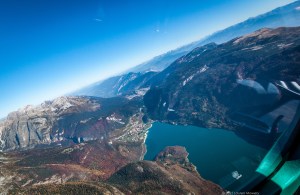 Nearby lake amongst the mountains