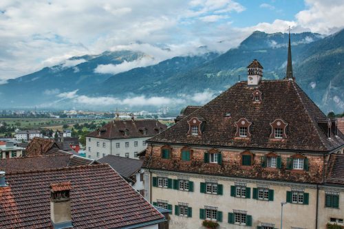 GraubundenHotelWeissKreuzWindowView